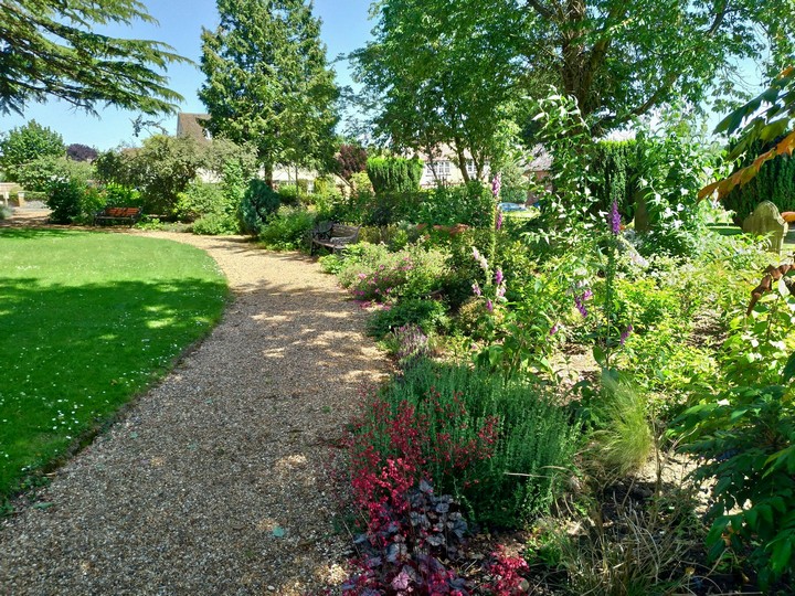 Stone Walkway & Perennial Border
